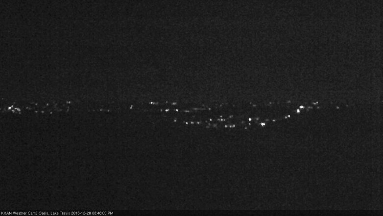 Lake Travis webcam, December 20, 2018 7:50 PM CT