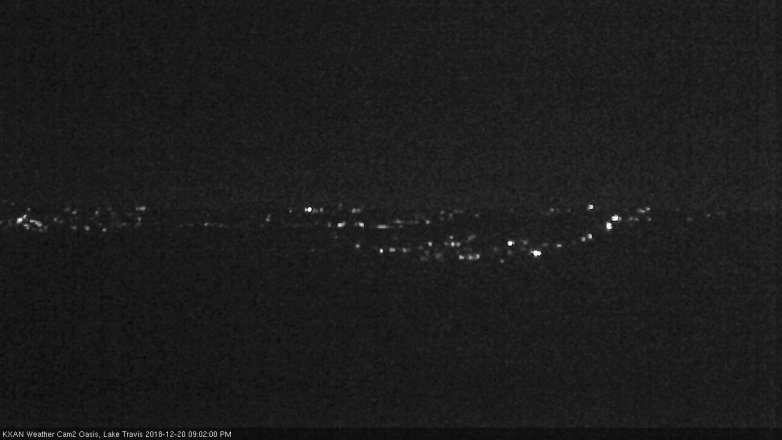 Lake Travis webcam, December 20, 2018 8:05 PM CT