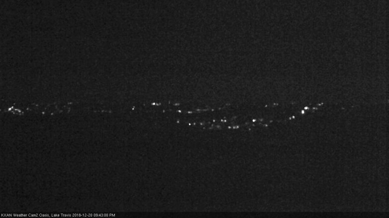 Lake Travis webcam, December 20, 2018 8:45 PM CT