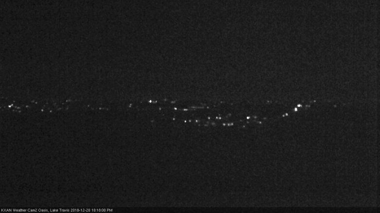 Lake Travis webcam, December 20, 2018 9:20 PM CT