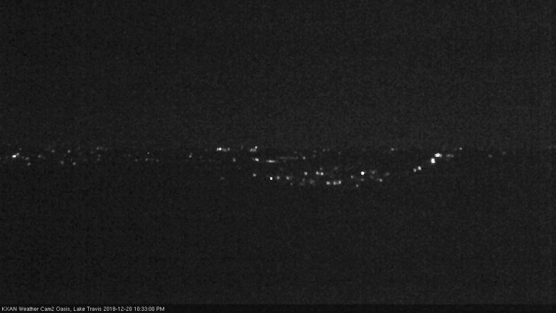 Lake Travis webcam, December 20, 2018 9:35 PM CT