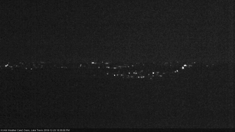 Lake Travis webcam, December 20, 2018 9:40 PM CT