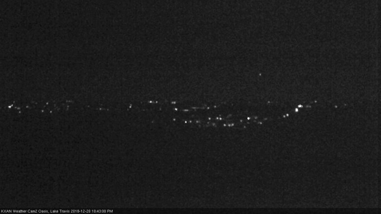 Lake Travis webcam, December 20, 2018 9:45 PM CT