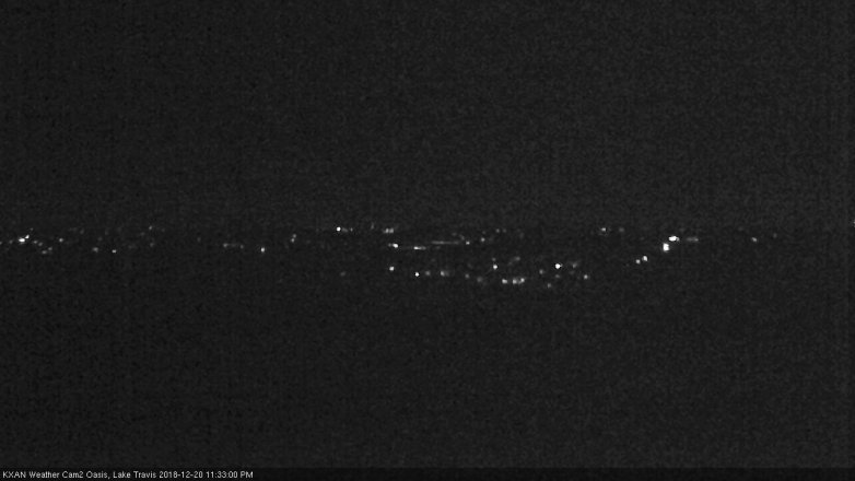 Lake Travis webcam, December 20, 2018 10:35 PM CT
