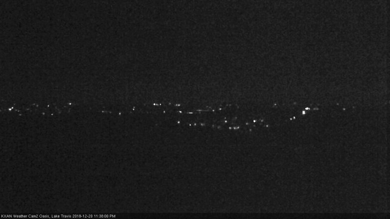 Lake Travis webcam, December 20, 2018 10:40 PM CT