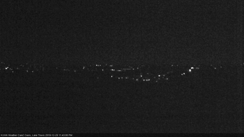 Lake Travis webcam, December 20, 2018 10:45 PM CT