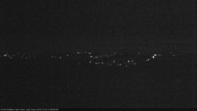 Lake Travis webcam, December 20, 2018 10:50 PM CT