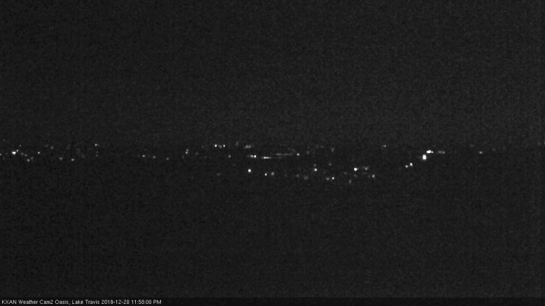 Lake Travis webcam, December 20, 2018 11:00 PM CT