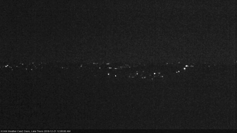 Lake Travis webcam, December 20, 2018 11:10 PM CT