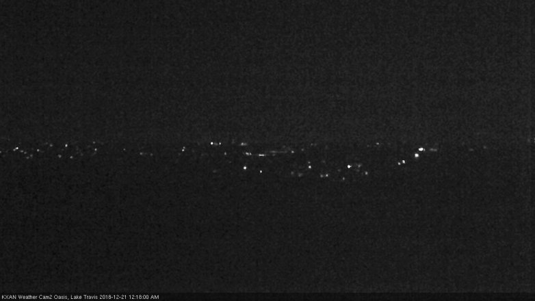 Lake Travis webcam, December 20, 2018 11:20 PM CT