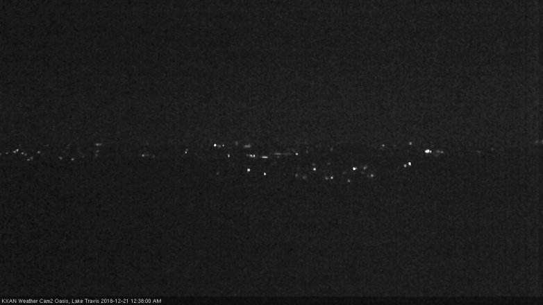 Lake Travis webcam, December 20, 2018 11:40 PM CT