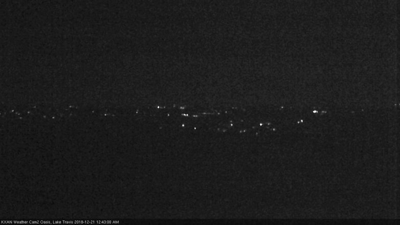 Lake Travis webcam, December 20, 2018 11:45 PM CT