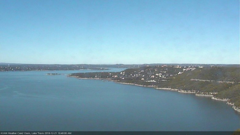 Lake Travis webcam, December 21, 2018 9:50 AM CT
