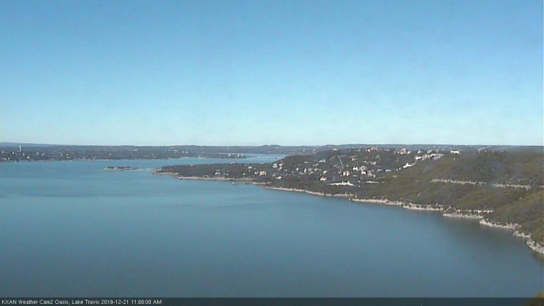 Lake Travis webcam, December 21, 2018 10:10 AM CT