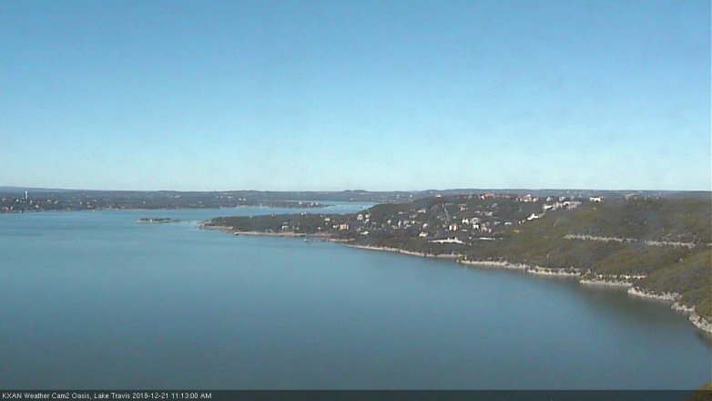 Lake Travis webcam, December 21, 2018 10:15 AM CT