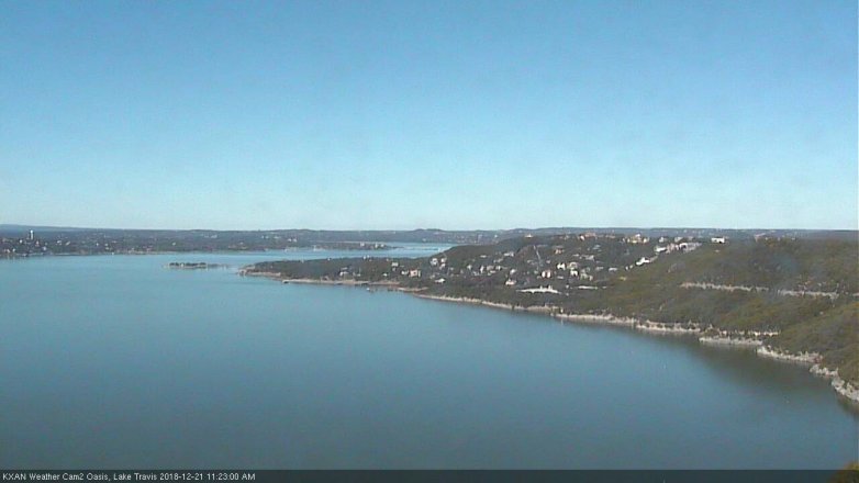 Lake Travis webcam, December 21, 2018 10:25 AM CT