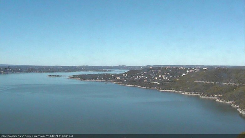 Lake Travis webcam, December 21, 2018 10:35 AM CT