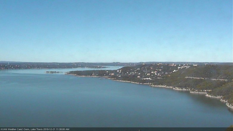 Lake Travis webcam, December 21, 2018 10:40 AM CT