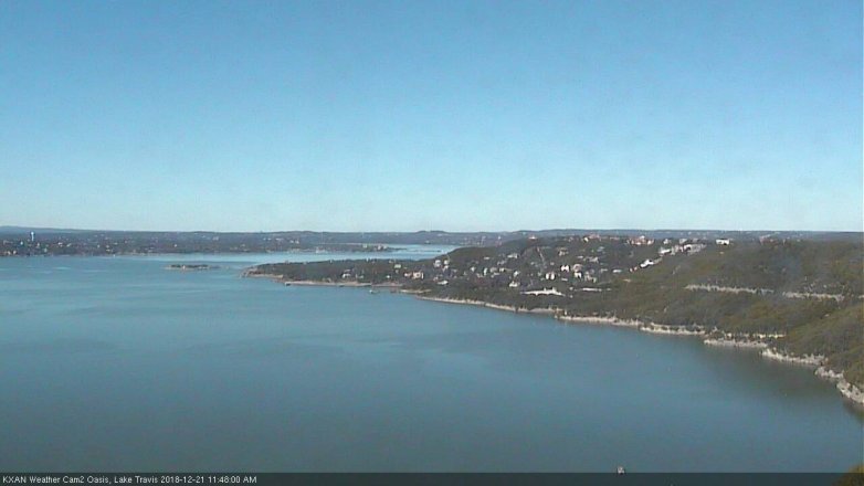 Lake Travis webcam, December 21, 2018 10:50 AM CT