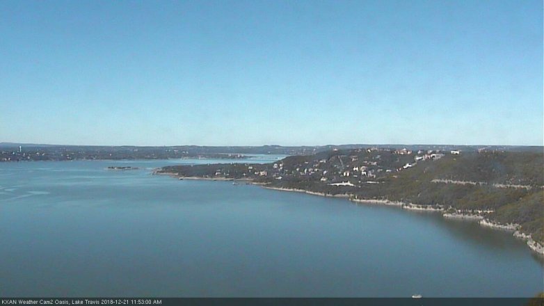 Lake Travis webcam, December 21, 2018 10:55 AM CT