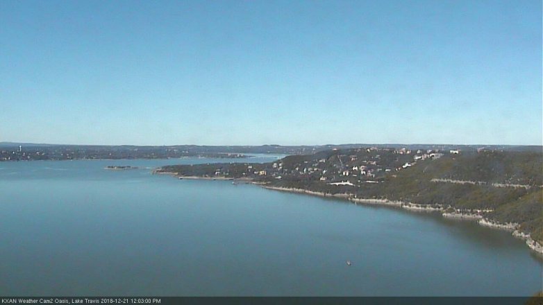 Lake Travis webcam, December 21, 2018 11:05 AM CT