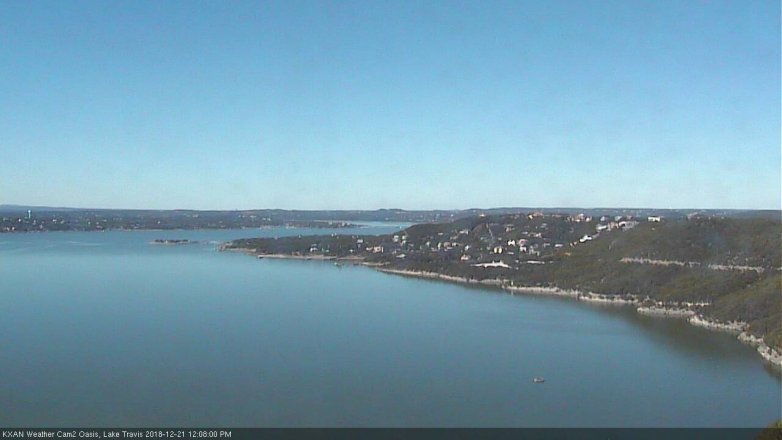 Lake Travis webcam, December 21, 2018 11:10 AM CT