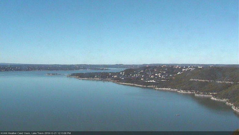 Lake Travis webcam, December 21, 2018 11:15 AM CT
