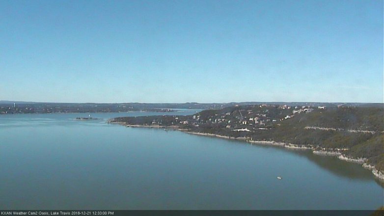 Lake Travis webcam, December 21, 2018 11:35 AM CT