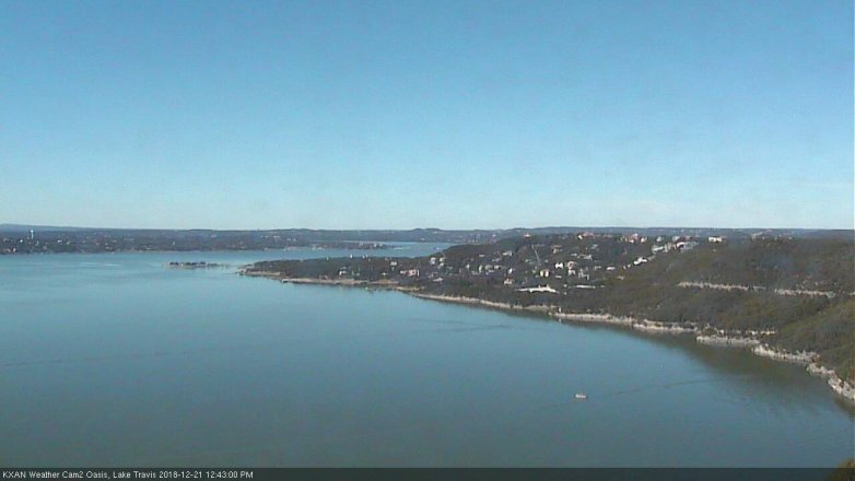 Lake Travis webcam, December 21, 2018 11:45 AM CT