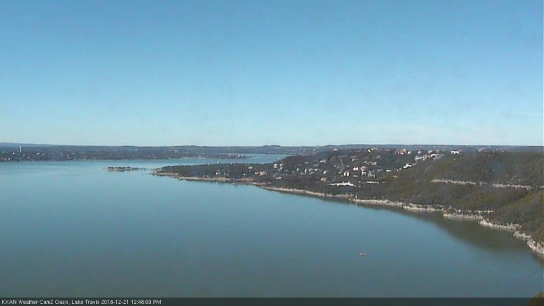 Lake Travis webcam, December 21, 2018 11:50 AM CT
