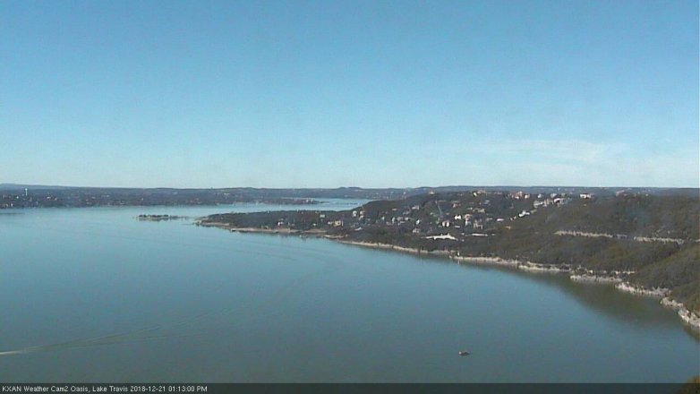 Lake Travis webcam, December 21, 2018 12:15 PM CT
