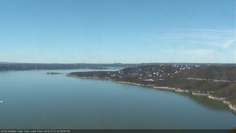 Lake Travis webcam, December 21, 2018 12:40 PM CT