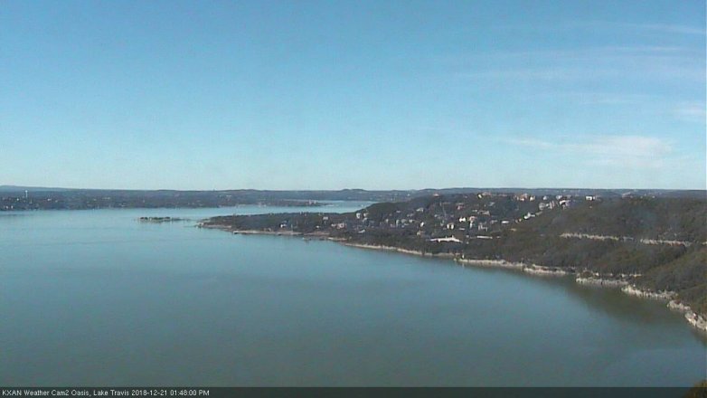 Lake Travis webcam, December 21, 2018 12:50 PM CT
