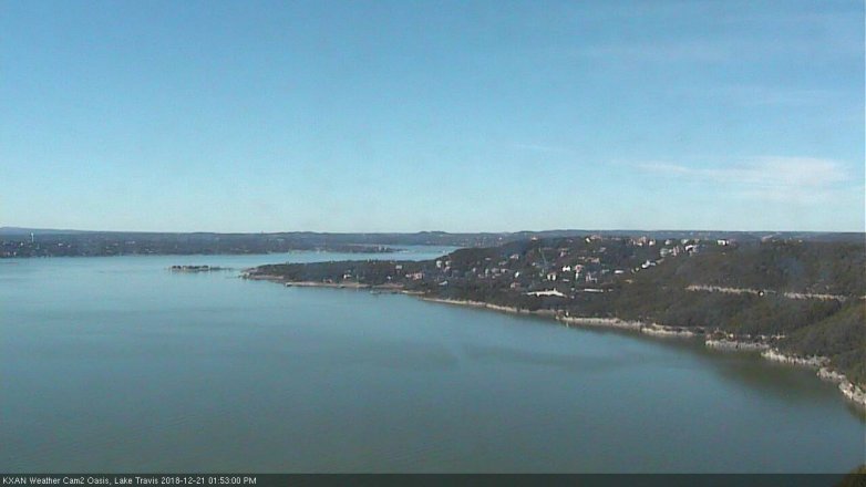 Lake Travis webcam, December 21, 2018 12:55 PM CT