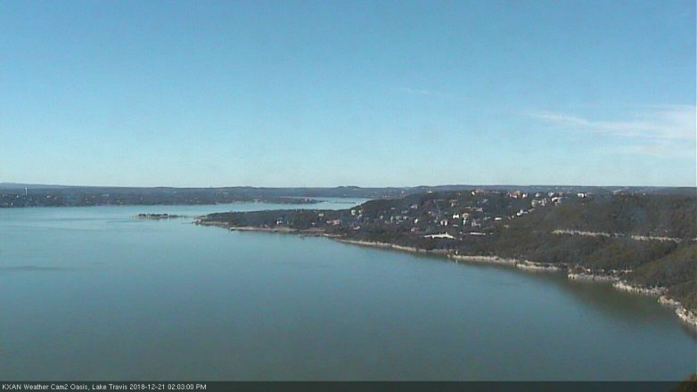 Lake Travis webcam, December 21, 2018 1:05 PM CT