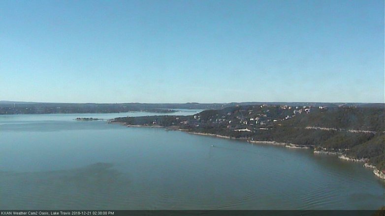 Lake Travis webcam, December 21, 2018 1:40 PM CT
