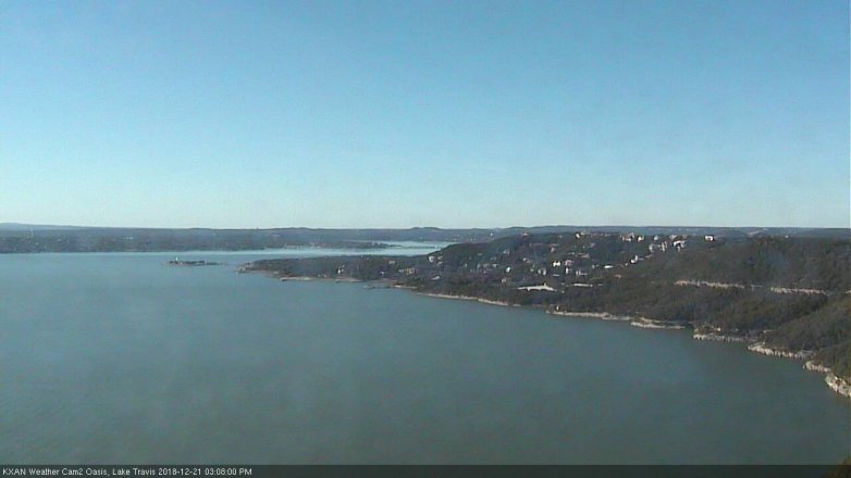 Lake Travis webcam, December 21, 2018 2:10 PM CT