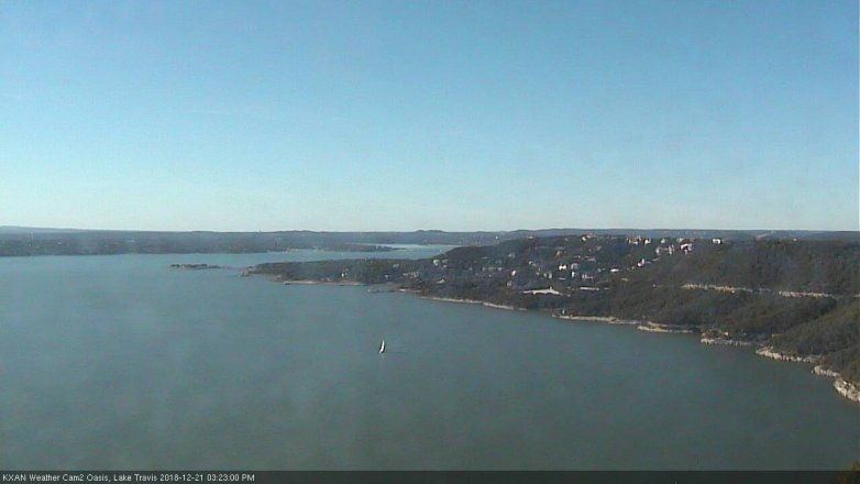 Lake Travis webcam, December 21, 2018 2:25 PM CT