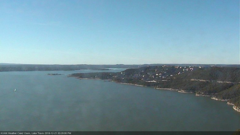 Lake Travis webcam, December 21, 2018 2:30 PM CT