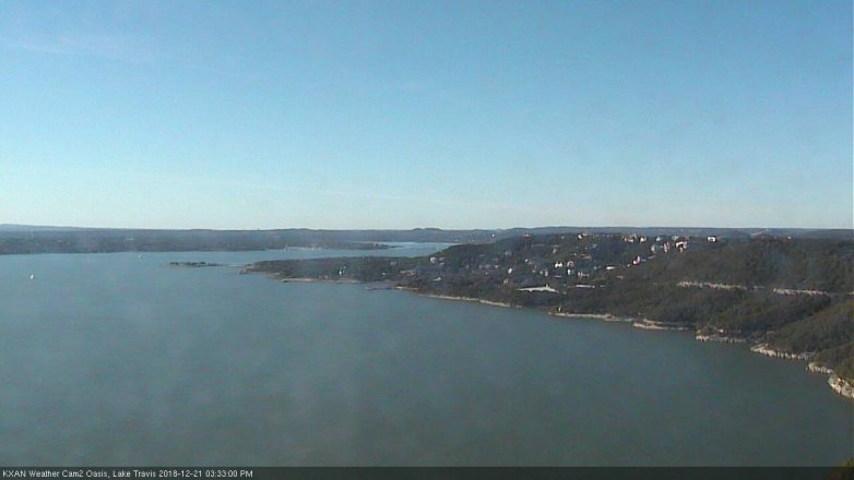 Lake Travis webcam, December 21, 2018 2:35 PM CT