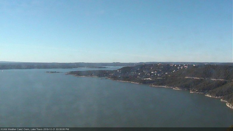 Lake Travis webcam, December 21, 2018 2:40 PM CT