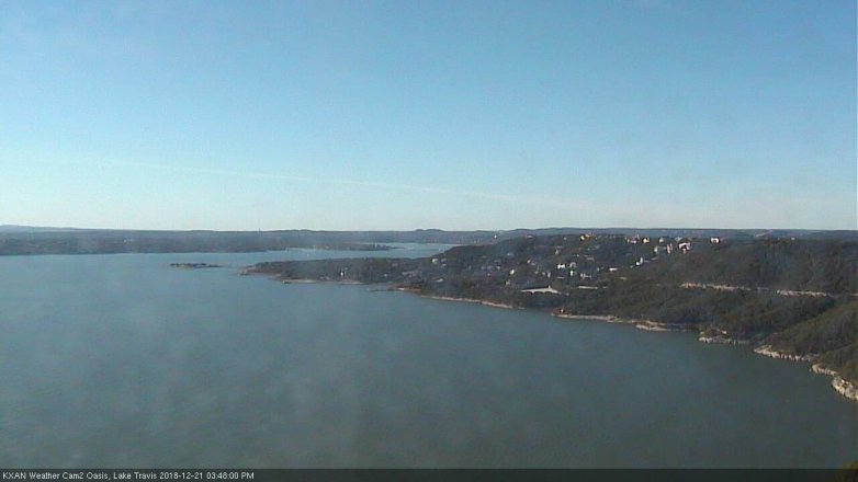 Lake Travis webcam, December 21, 2018 2:50 PM CT