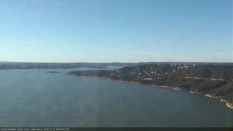 Lake Travis webcam, December 21, 2018 2:55 PM CT