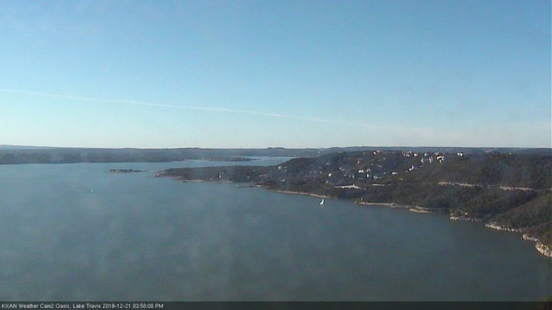 Lake Travis webcam, December 21, 2018 3:00 PM CT