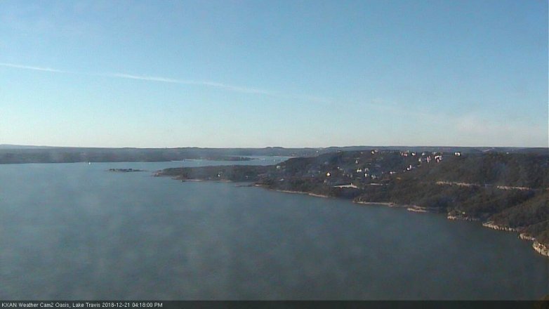 Lake Travis webcam, December 21, 2018 3:20 PM CT