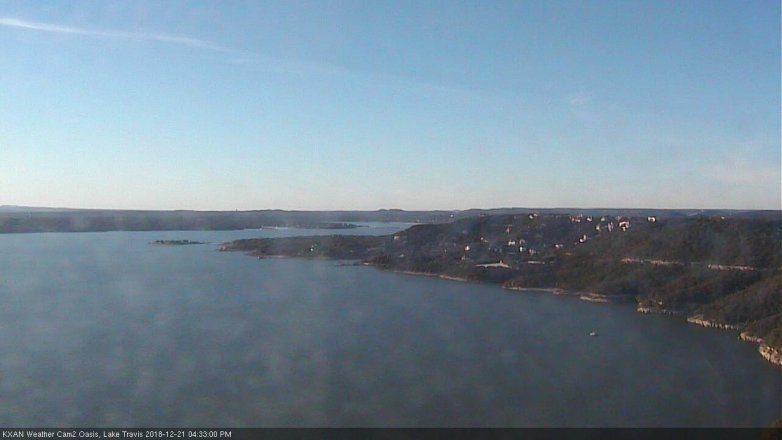 Lake Travis webcam, December 21, 2018 3:35 PM CT