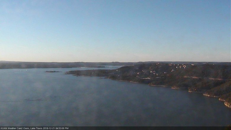 Lake Travis webcam, December 21, 2018 3:55 PM CT