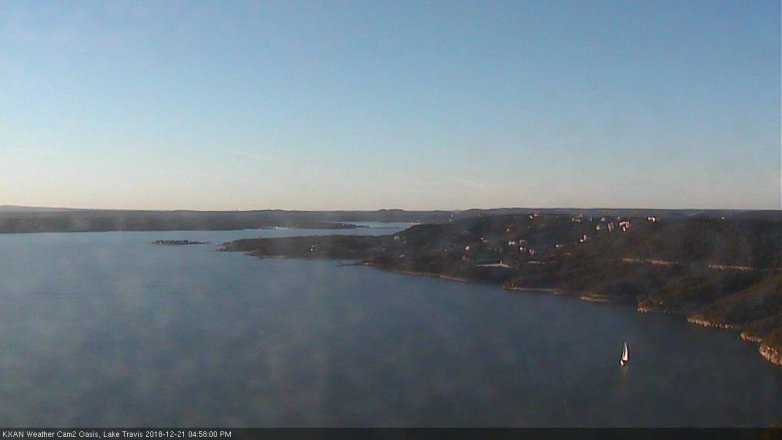 Lake Travis webcam, December 21, 2018 4:00 PM CT
