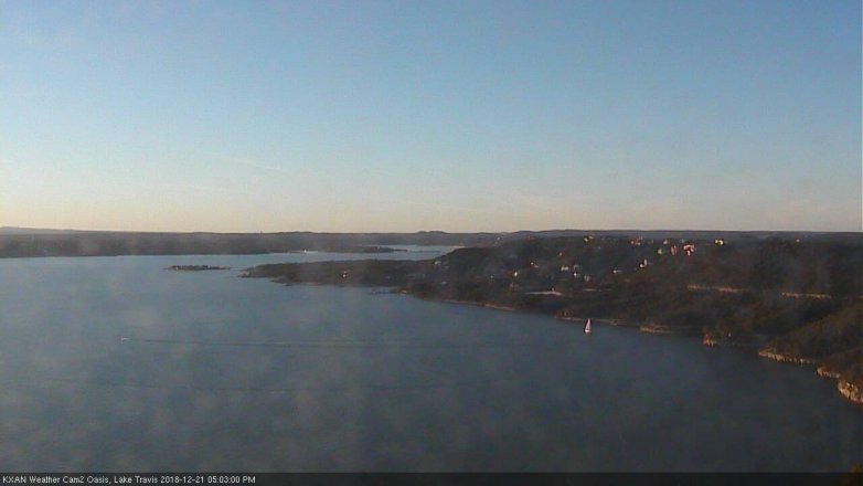 Lake Travis webcam, December 21, 2018 4:05 PM CT