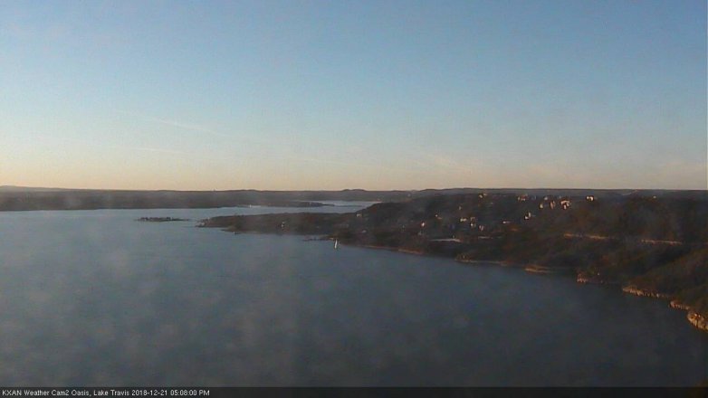 Lake Travis webcam, December 21, 2018 4:10 PM CT